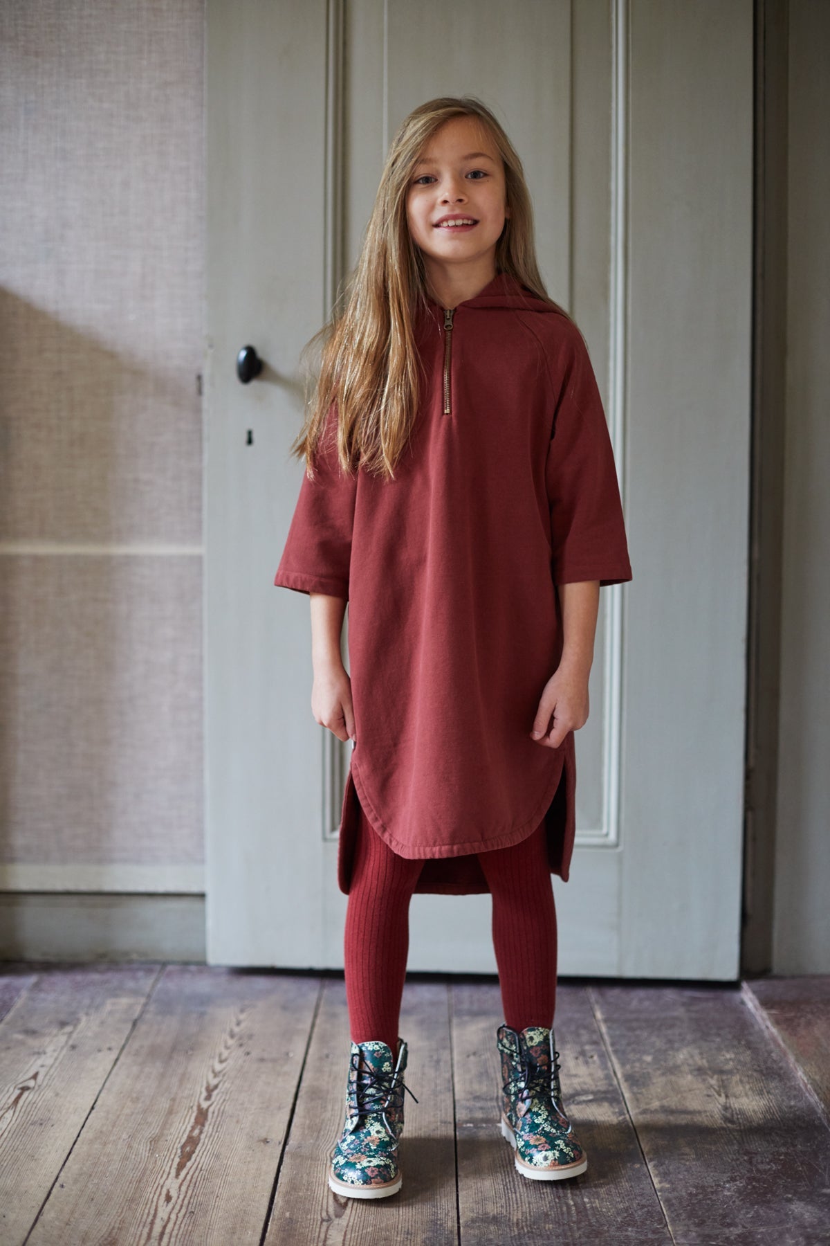 Dress Sweat Brick Red