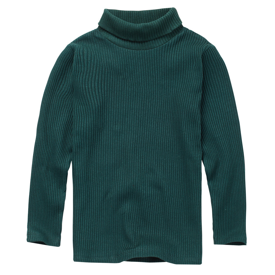 Turtle Neck Rib Dark Emerald