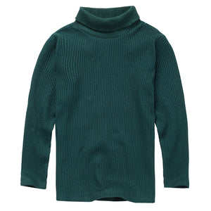 Turtle Neck Rib Dark Emerald