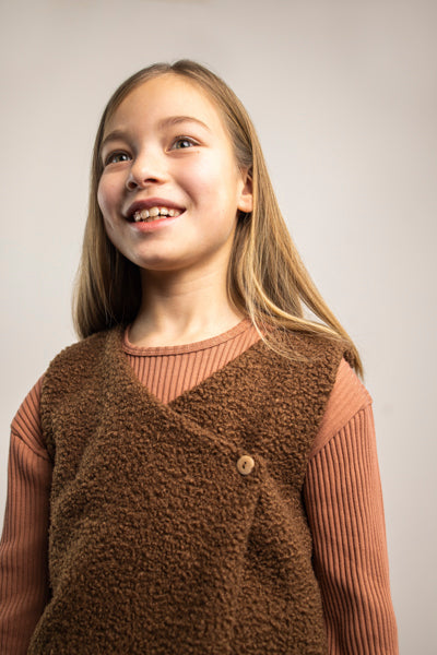 Vest Fur Walnut
