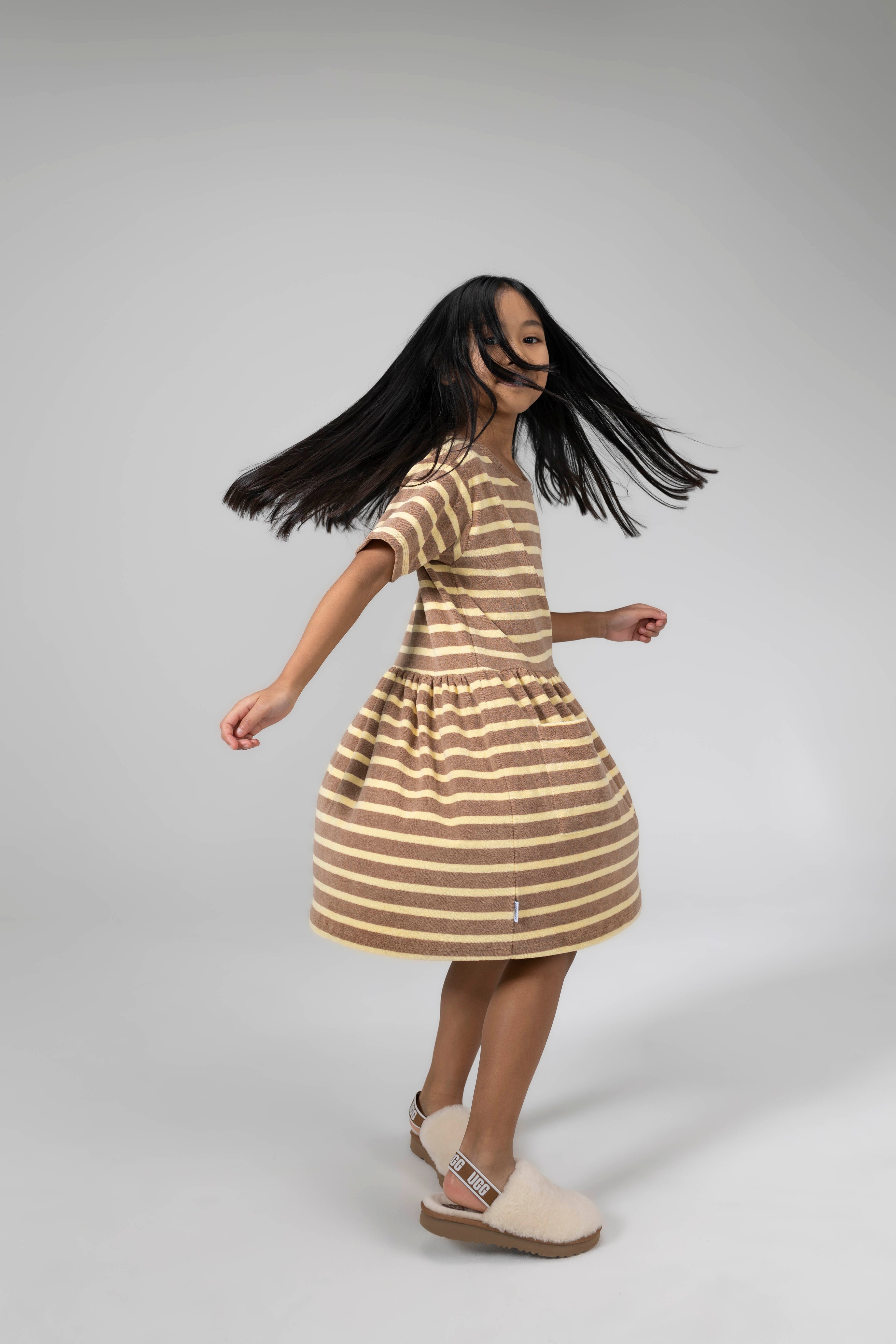 Dress Mushroom Stripe