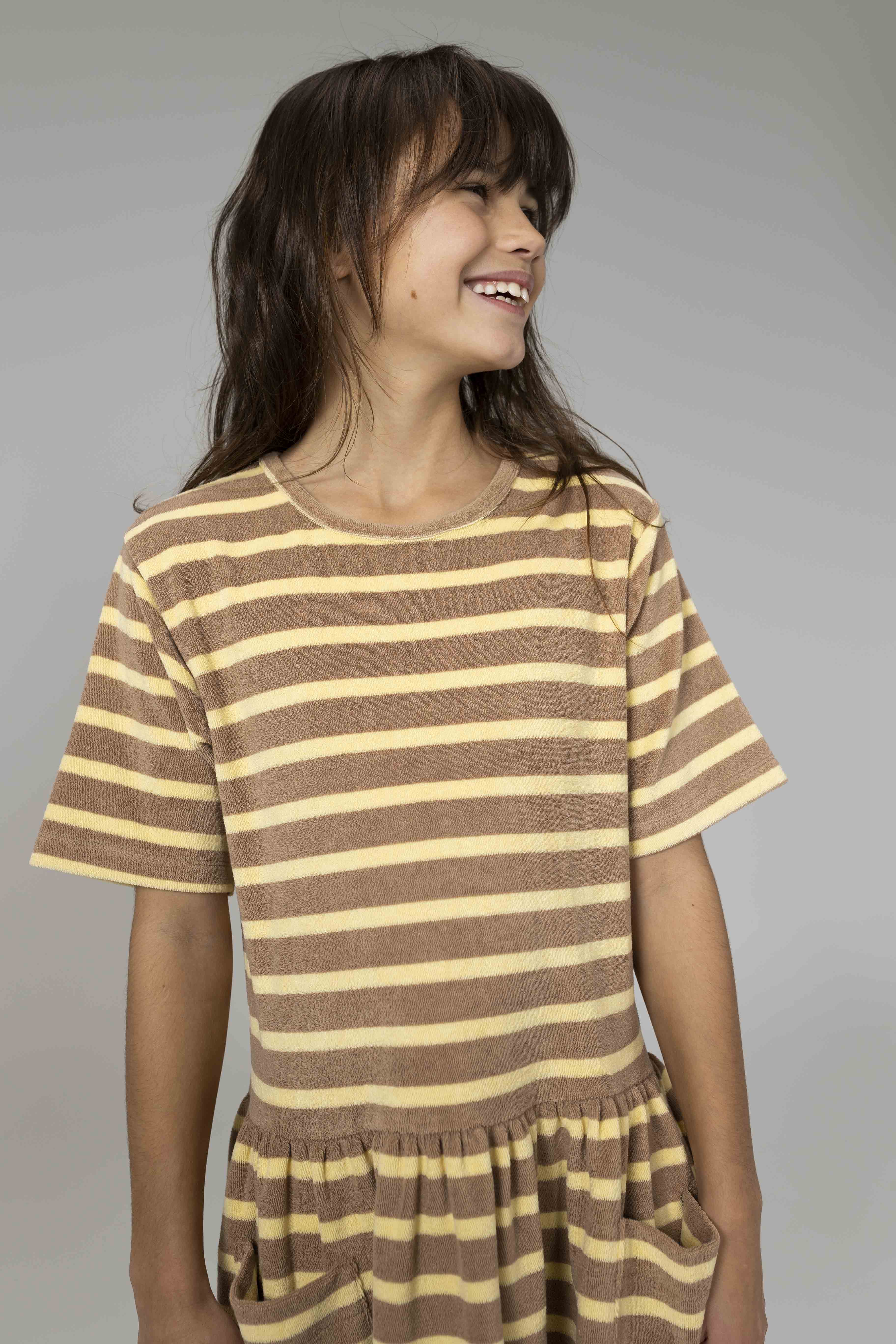 Dress Mushroom Stripe