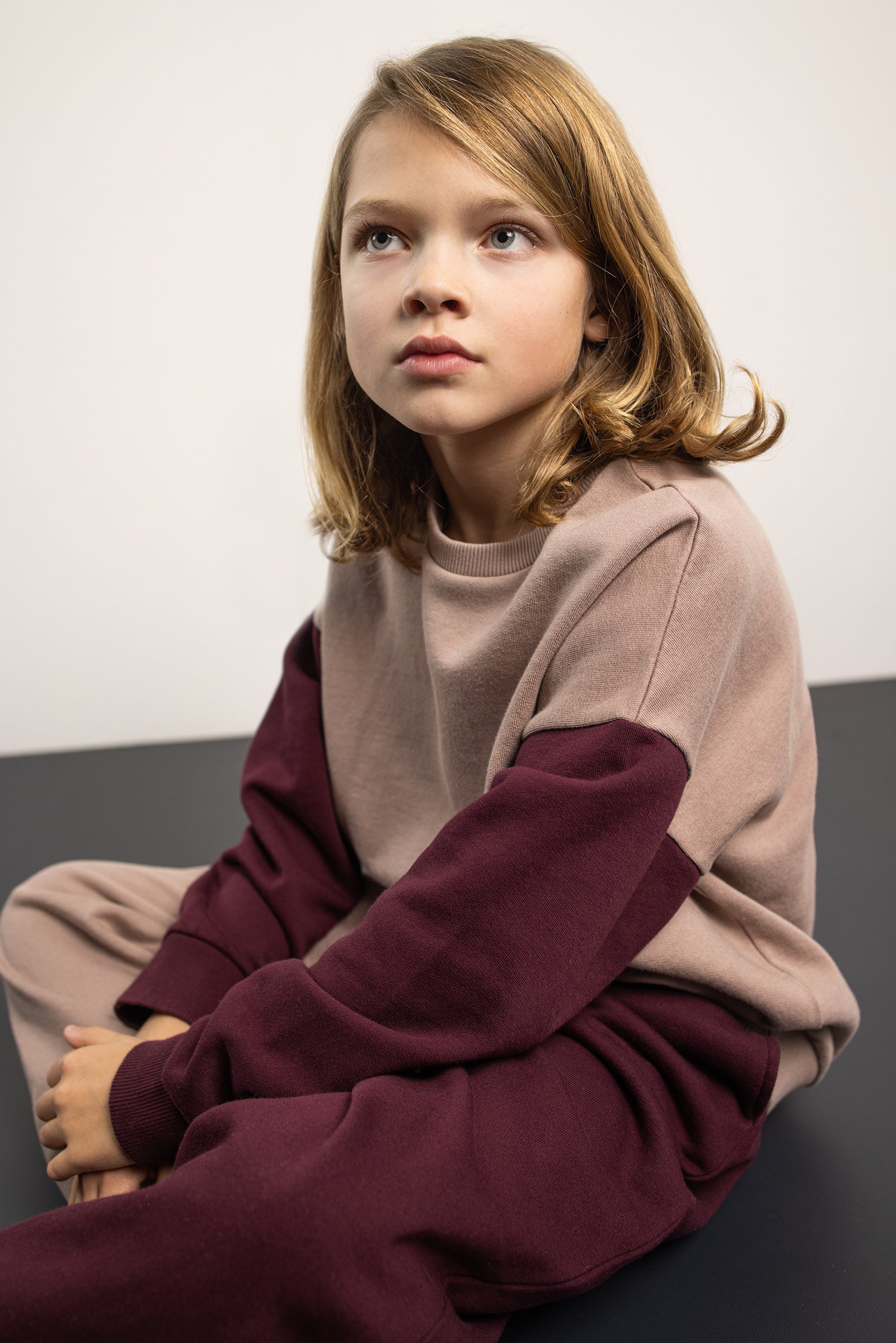 Sweatpants Oversized Duo Chestnut/Rose Grey