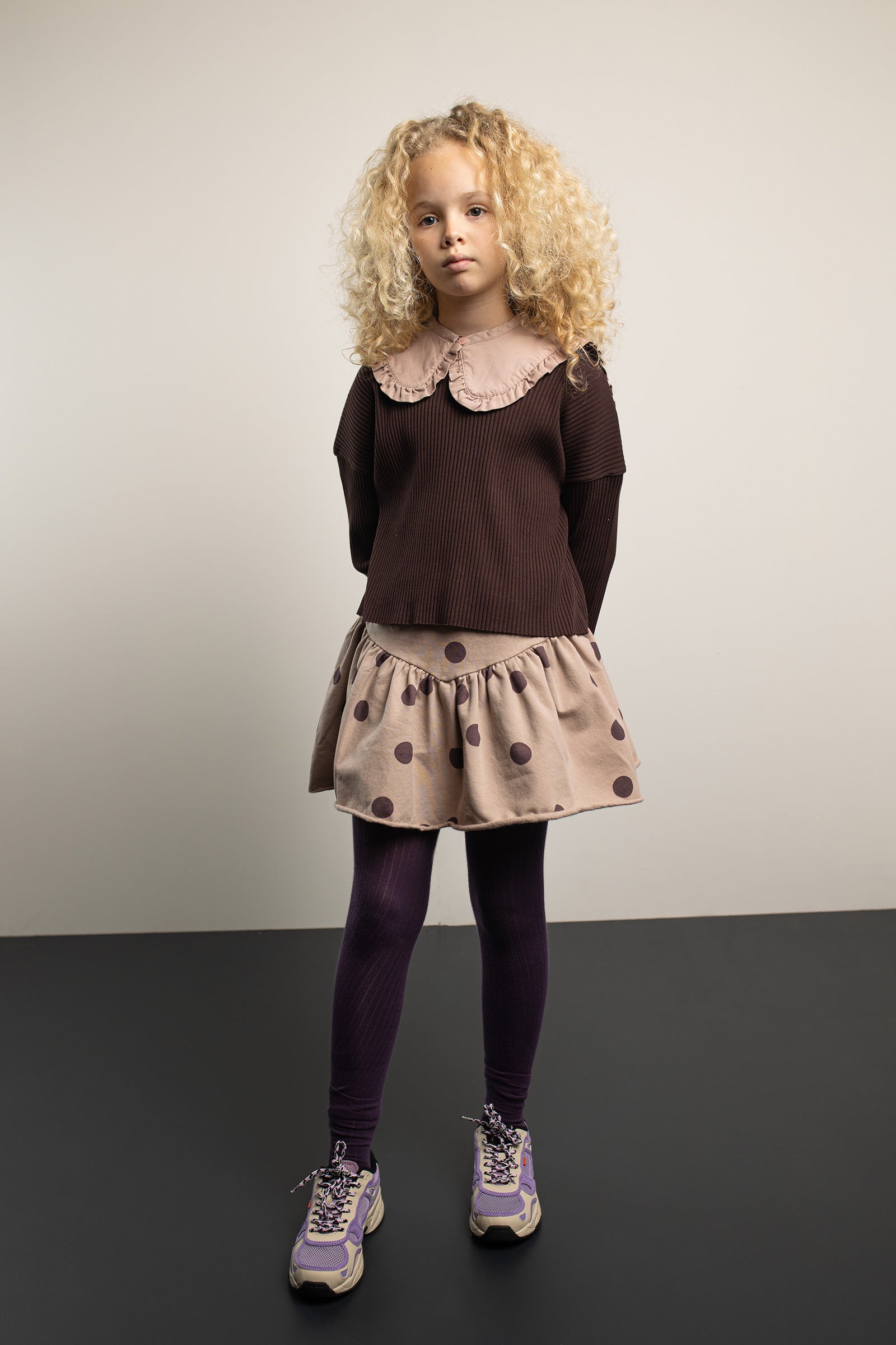 Skirt Spotted Rose Grey