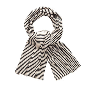 Scarf Knit Monochrome Stripe