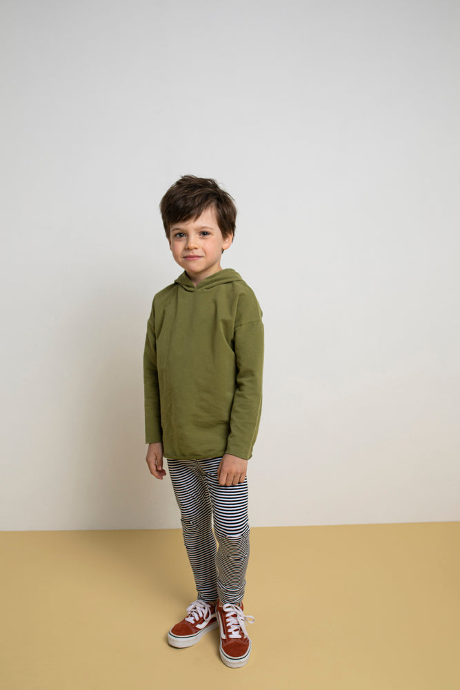 Hoody Raw Edge Avocado