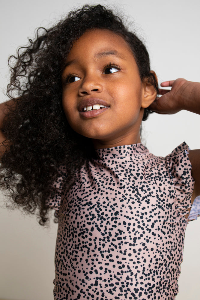 Bikini Top Ruffle Sprinkle Dune