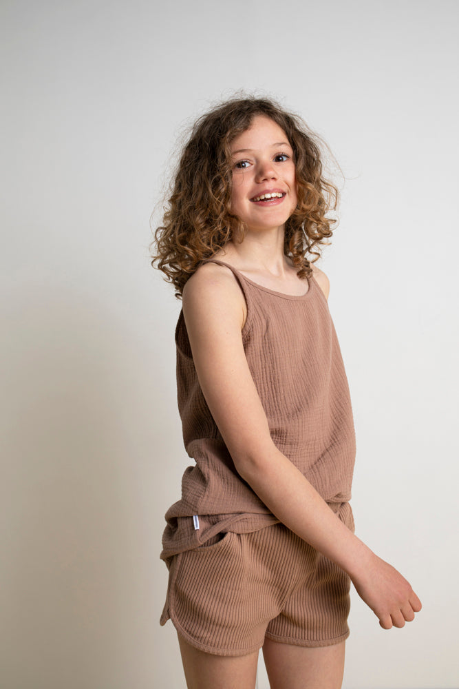 Singlet Muslin Sand