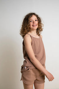 Singlet Muslin Sand