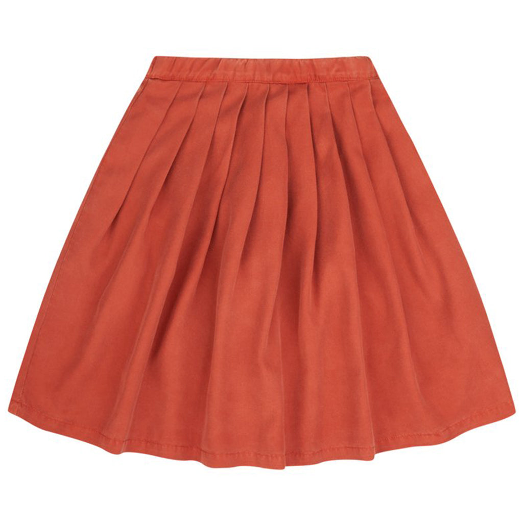 Skirt Midi Red Wood
