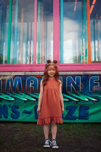 Dress Moon Polka Summer Cinnamon