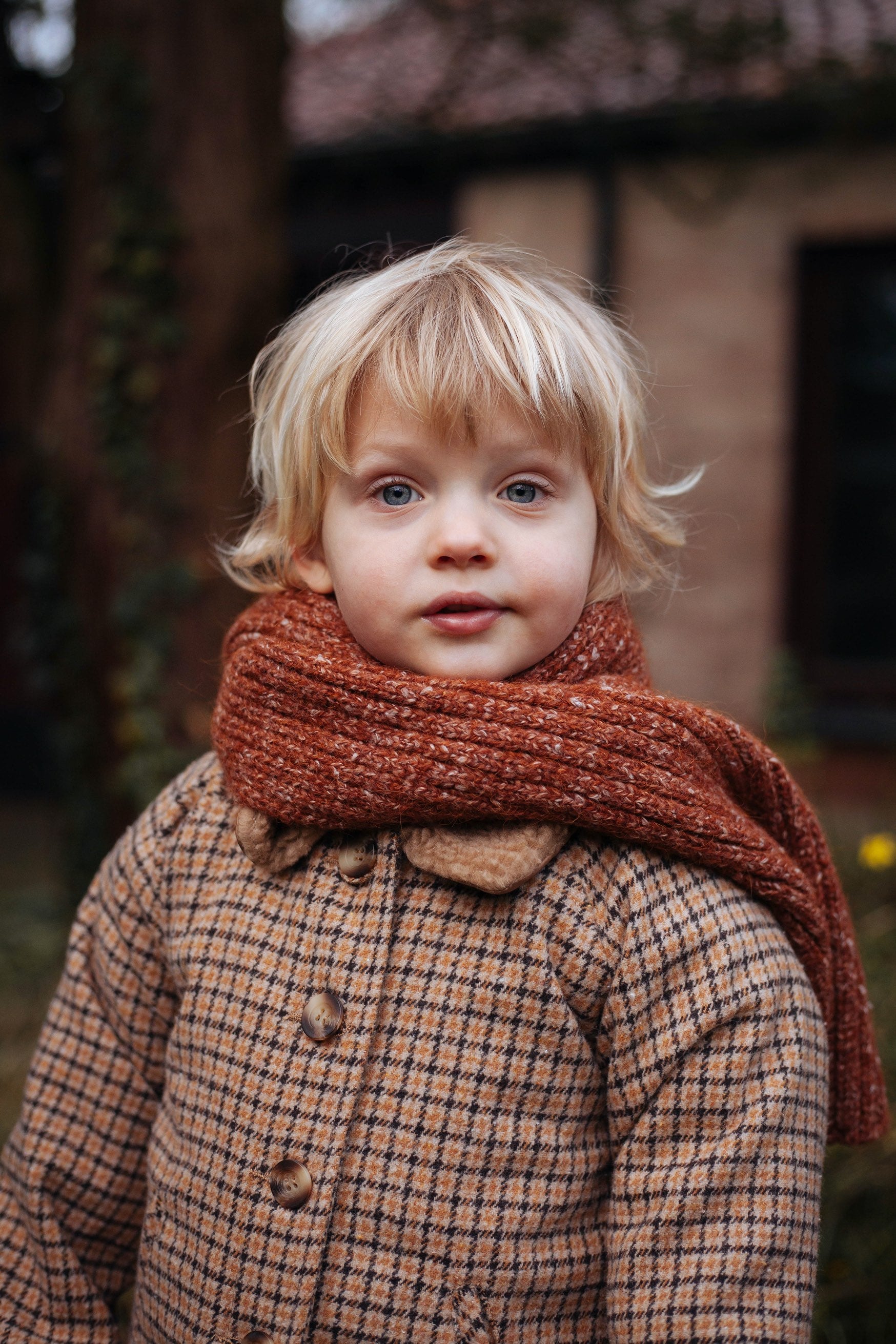 Jacket Oliver Pilot Checked Camel