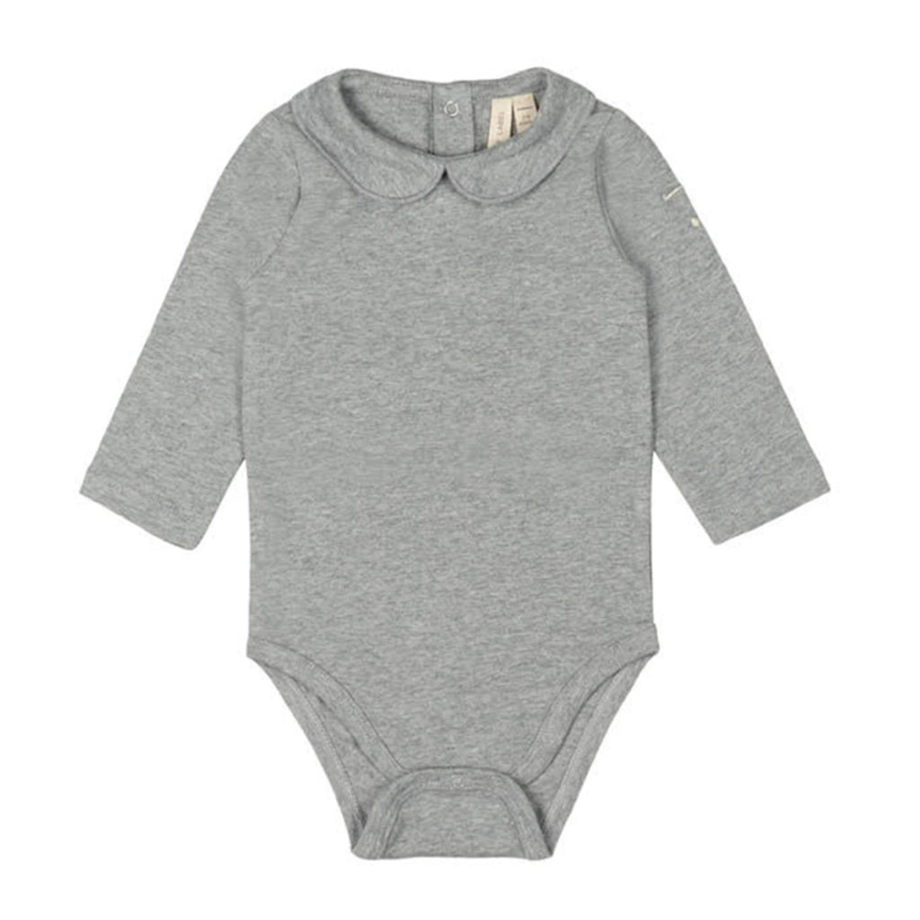 Onesie With Collar Grey Melange