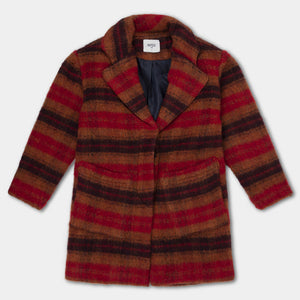 Overcoat Warm Red Check