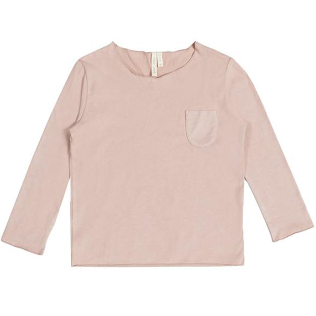 Long Sleeve Pocket Tee Vintage Pink