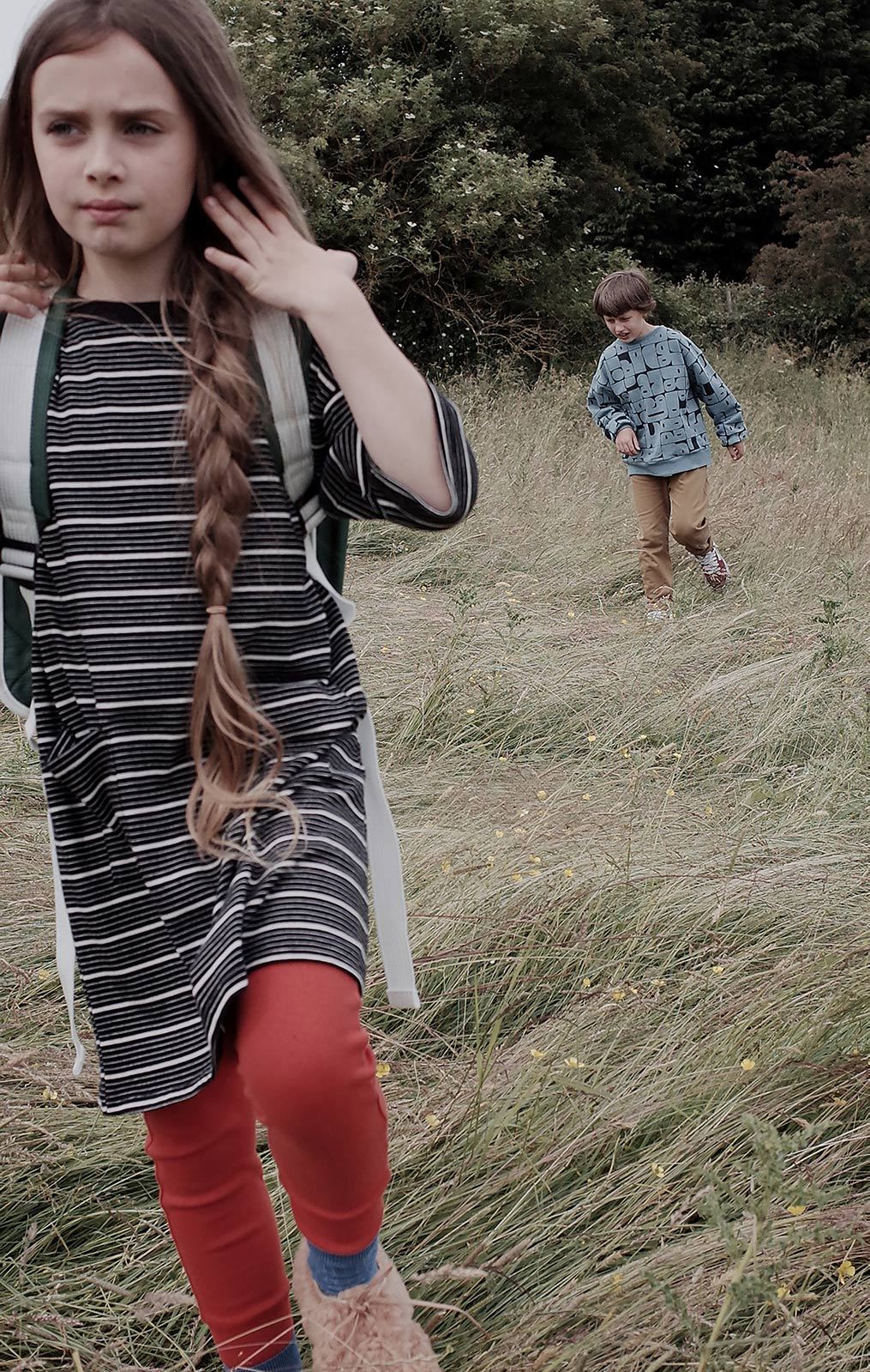 Dress Black Pebble Stripe