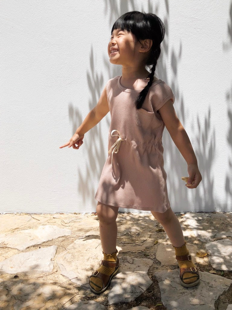 Dress Day Rib Pale Pink