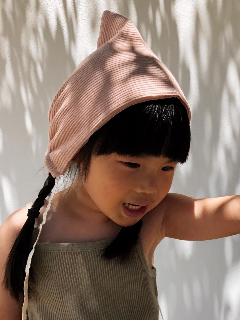 Bonnet Pixie Rib Pale Pink