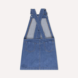 Dungaree Dress Denim Blue