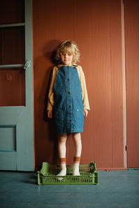 Dungaree Dress Denim Blue