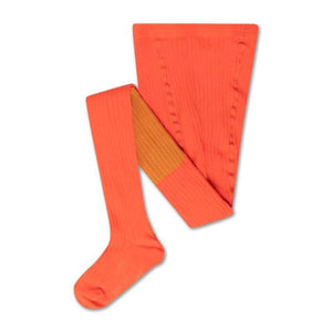 Tights Firy Red Autumn Color Block