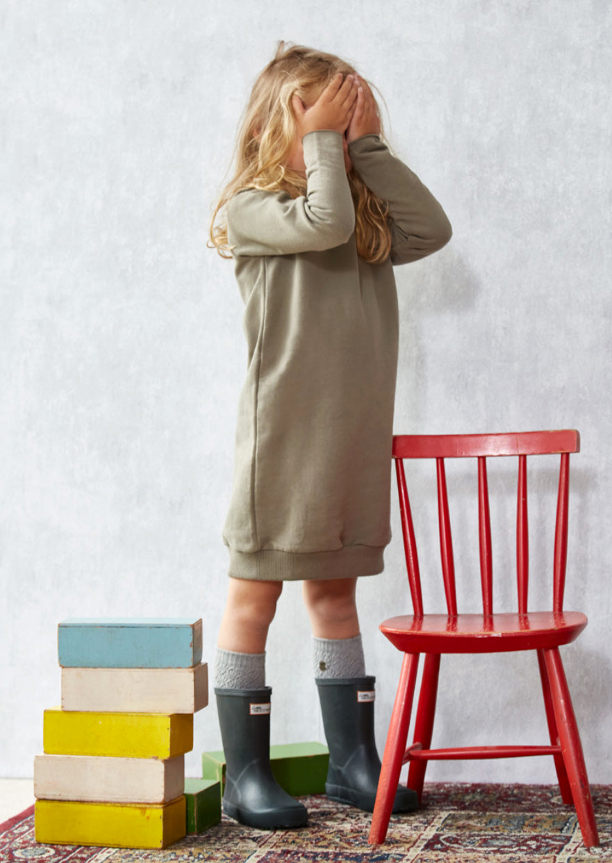 Sweatdress Ruth Warm Grey / Taupe