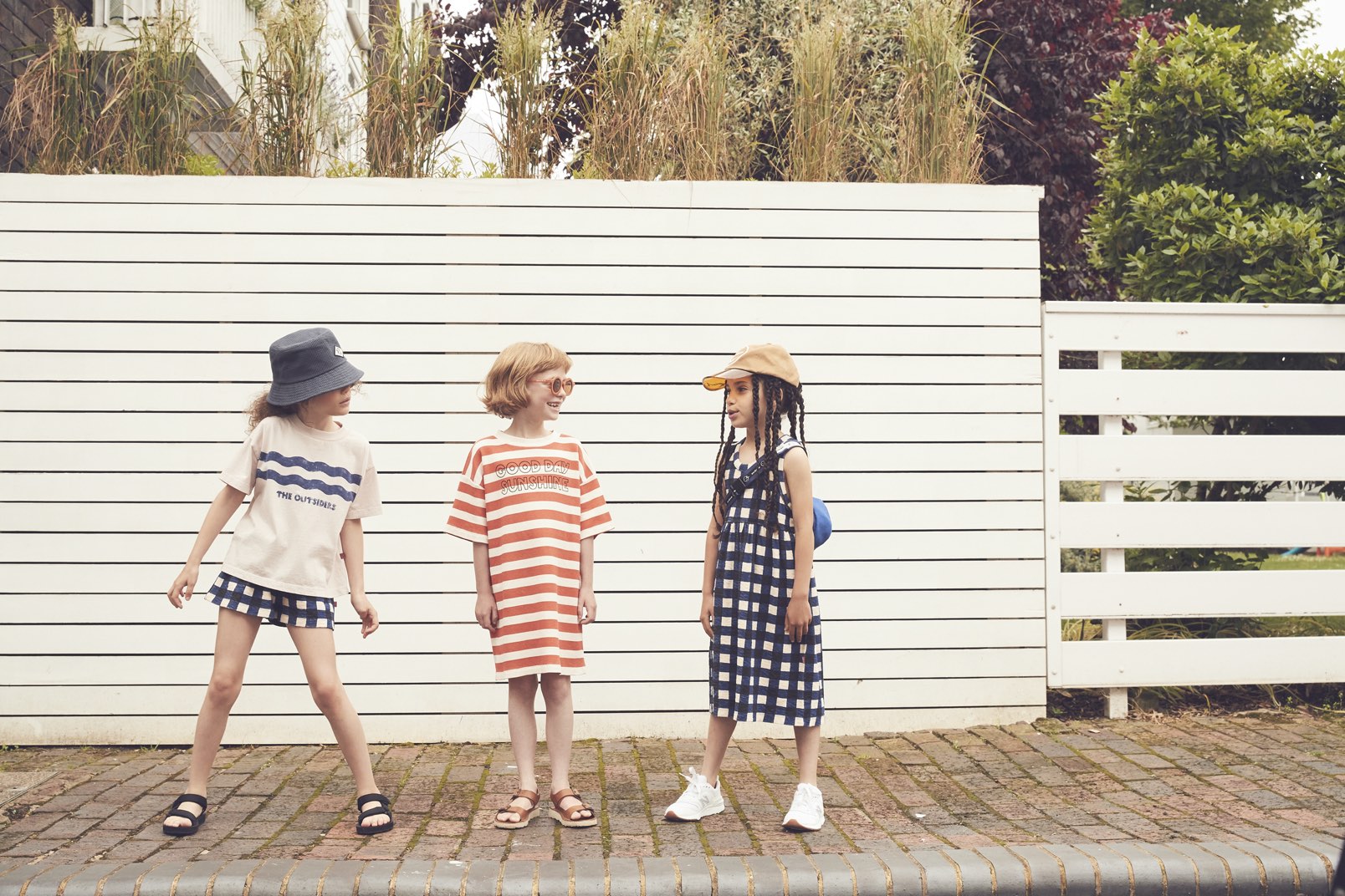 Dress Box Tee Waffle Setting Sun Stripe