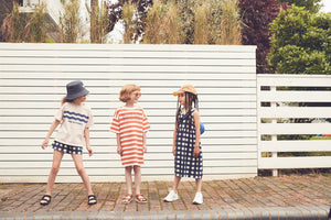 Dress Beach Blanket Check Midnight Blue