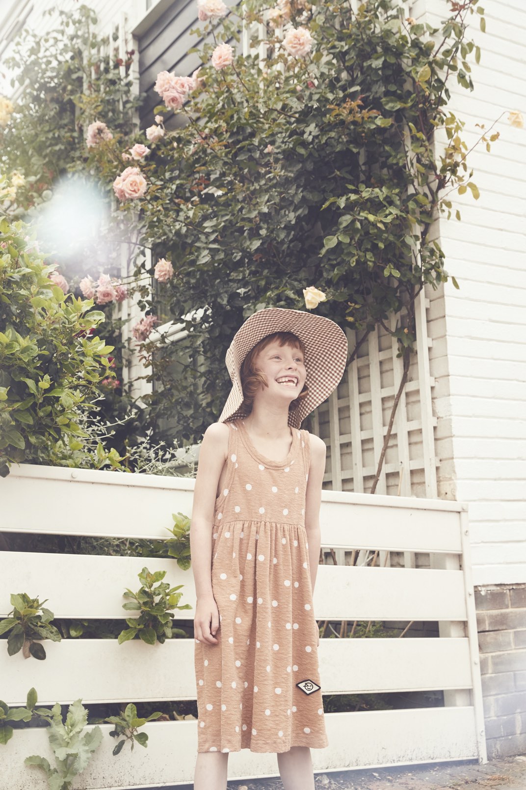 Dress Beach Dot Caramel