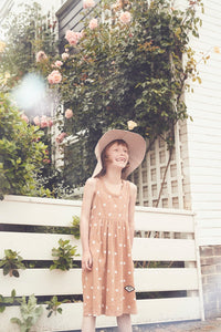 Dress Beach Dot Caramel