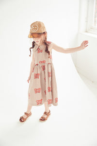 Dress Collar Sun Caramel Gingham Red