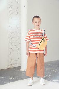 Pant Panel Drawcord Raw Ecru