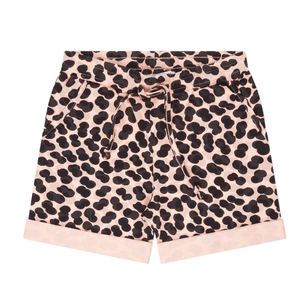 Short Double Dot Peach Pink