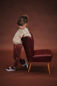 Legging Flared Velvet Fig