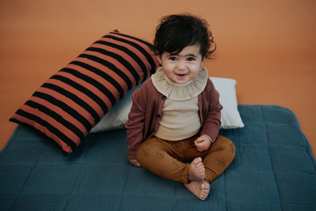 Cardigan Baby Rib Fig