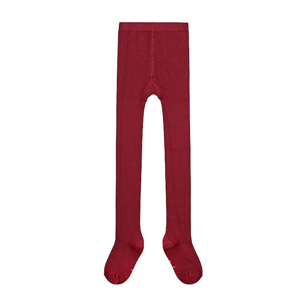 Tights Ribbed Burgundy