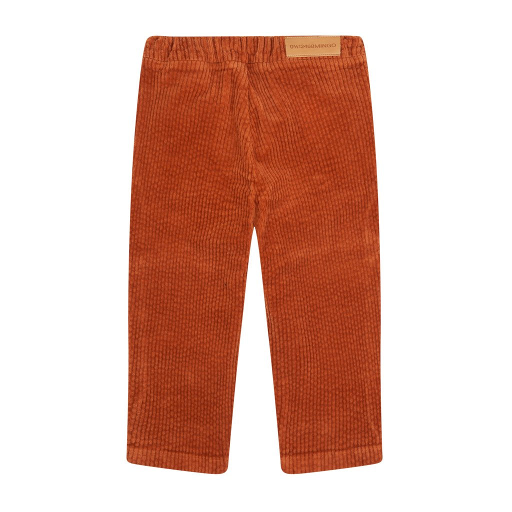Trouser Tapered Corduroy Leather Brown