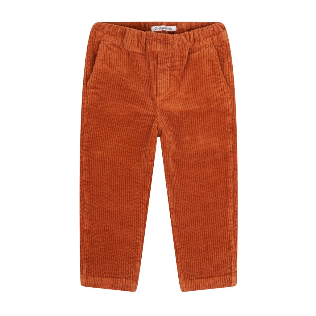 Trouser Tapered Corduroy Leather Brown