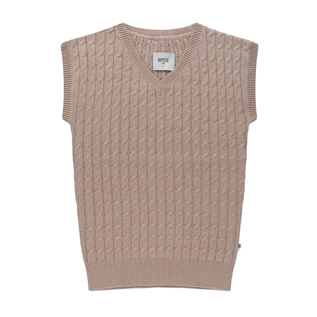 Dress V-Shaped Warm Sand - Sample