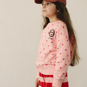 Sweater Blouson Blush Pink / Red