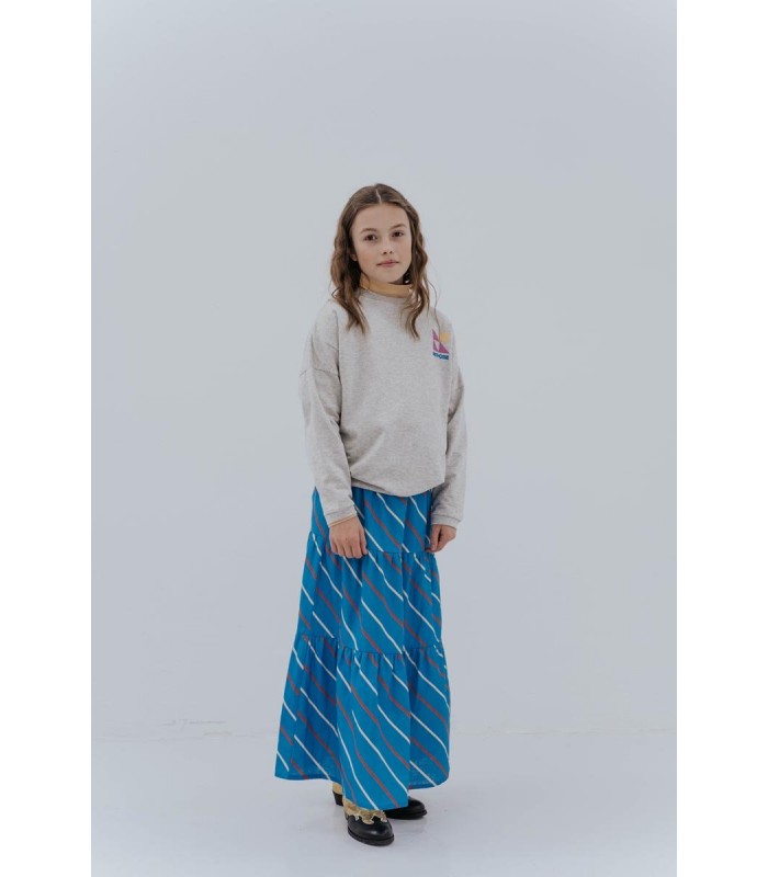 Skirt Cloudy Brilliant Diagonal Stripe