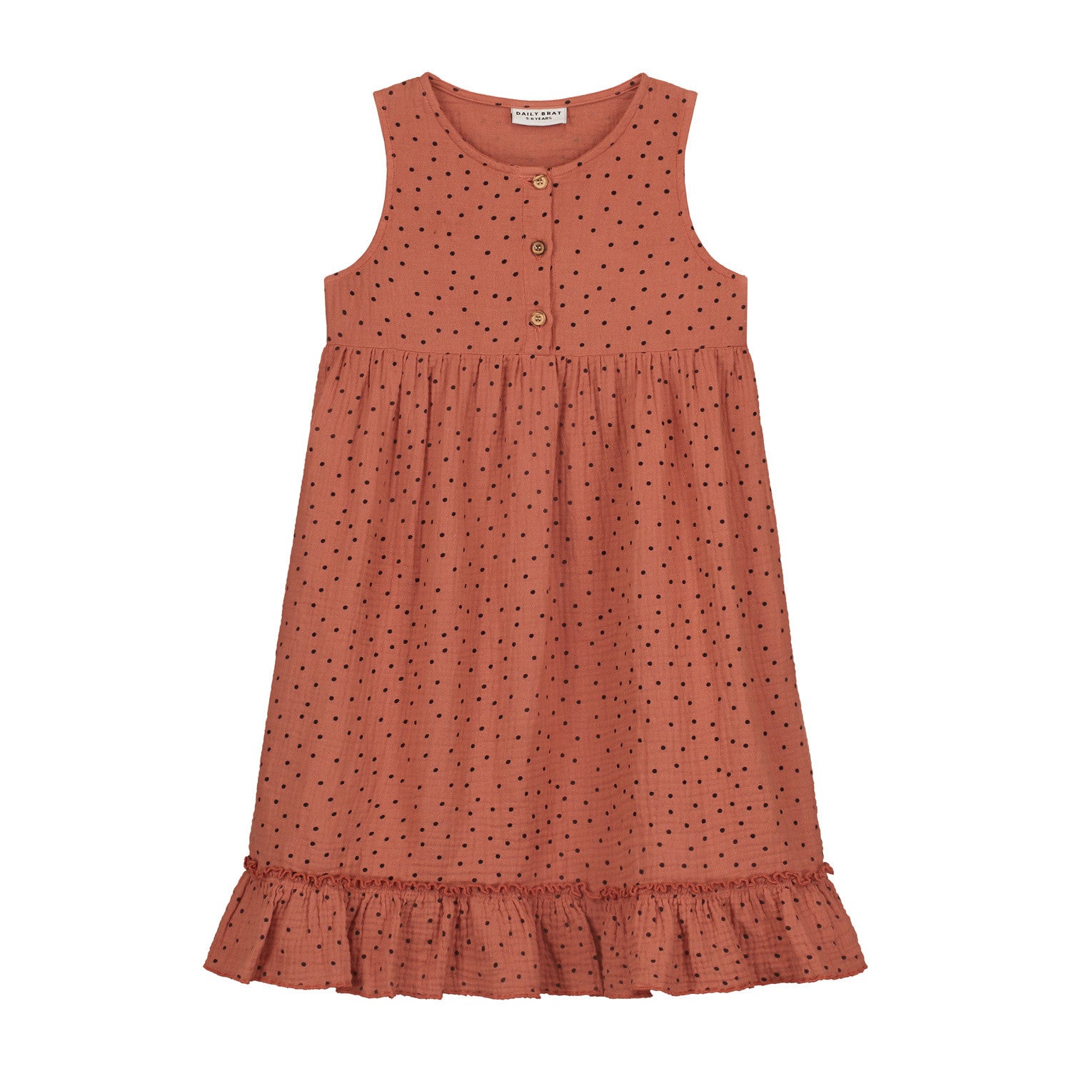 Dress Moon Polka Summer Cinnamon