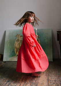Dress Rose Coral Red