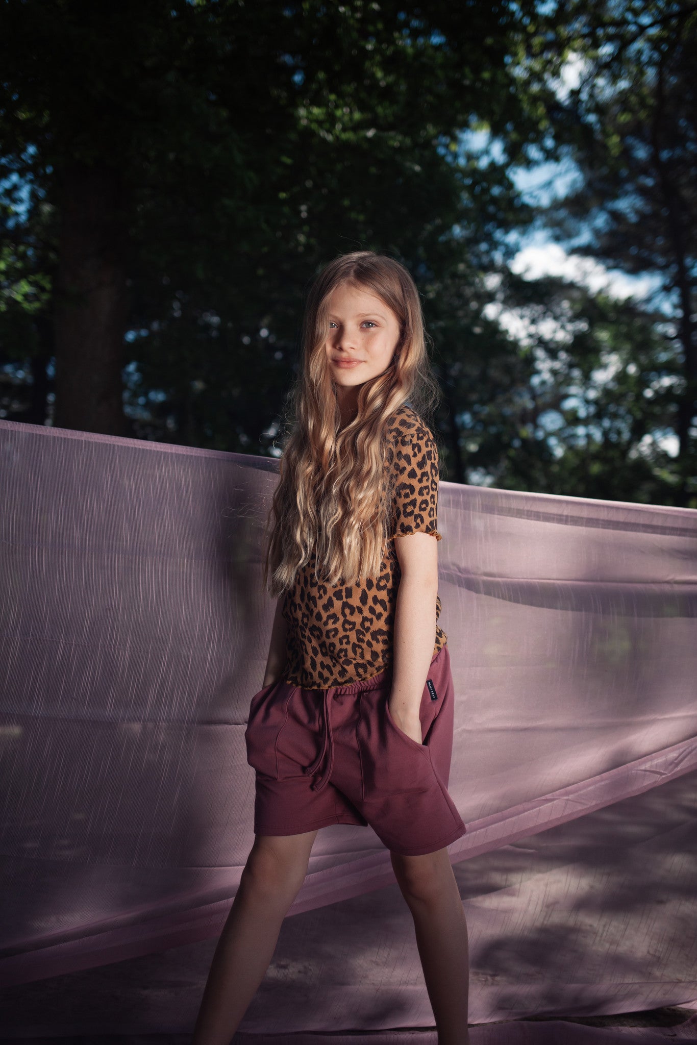 T-shirt Rosie Leopard DK Sandstone