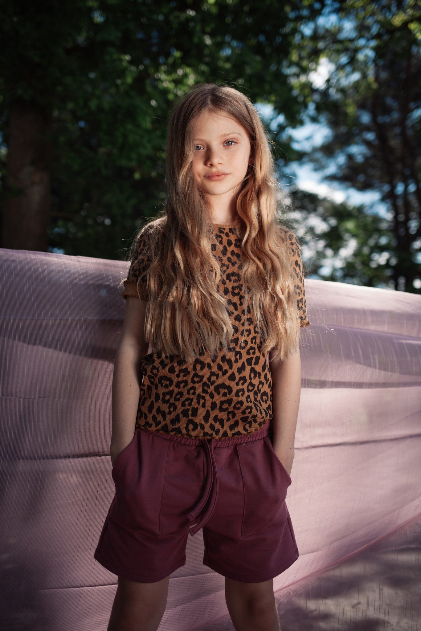 T-shirt Rosie Leopard DK Sandstone