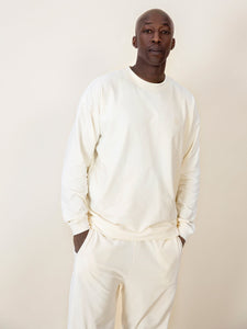 Sweater Dropped Shoulder Cream Adult