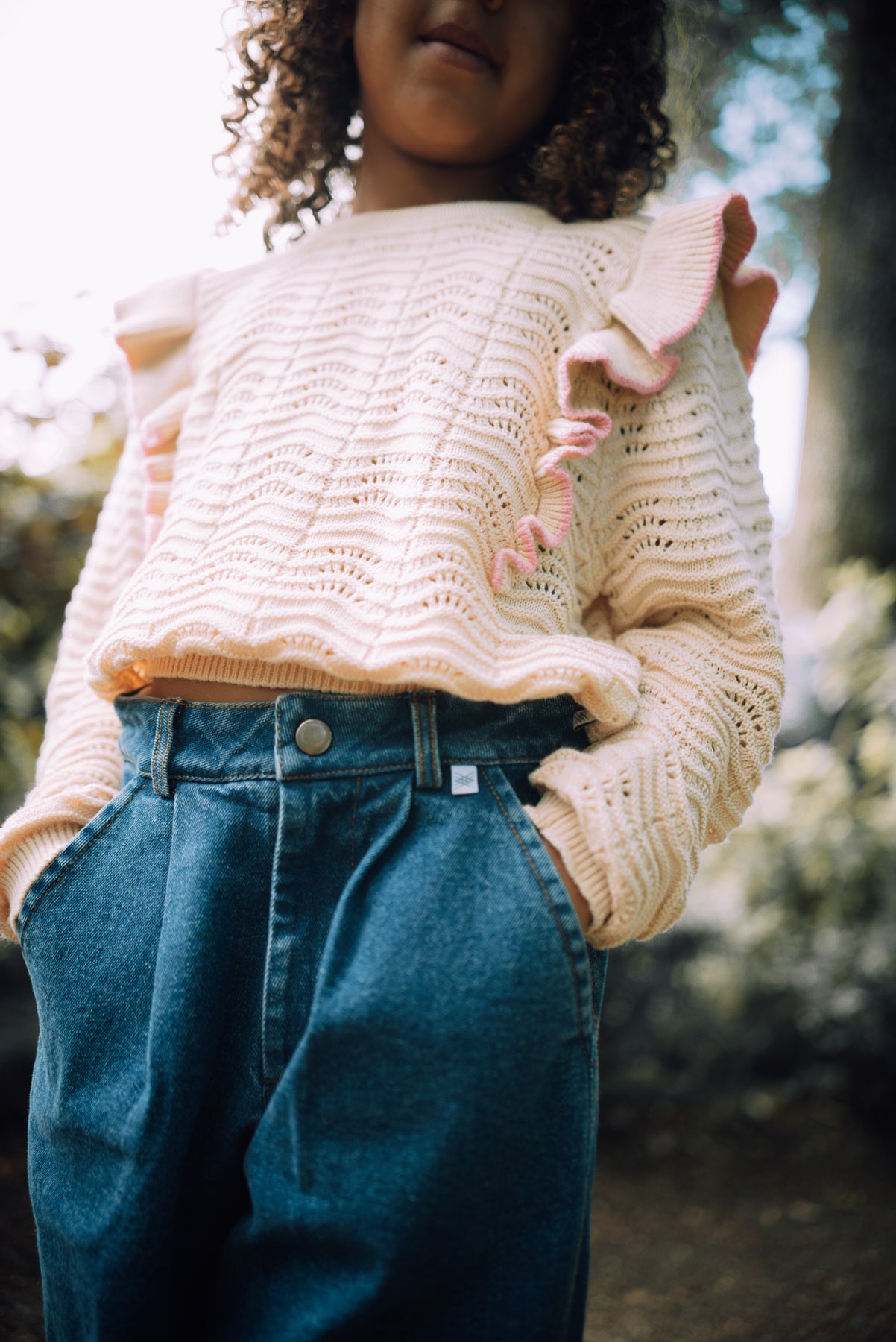 Sweater Ruffle Knit Yellow - Sample