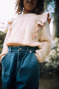 Sweater Ruffle Knit Yellow - Sample
