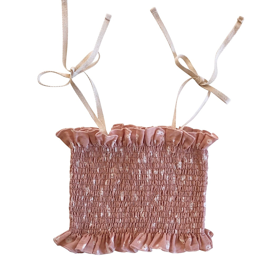 Top Smocked Flower Petals
