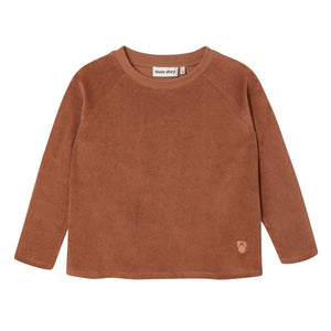 Long Sleeve Tee Toweling Raglan Russet